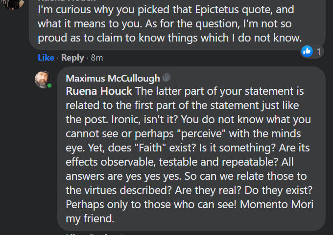 why you picked that Epictetus quote